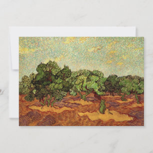 Invitation Olive Grove, ciel bleu pâle par Vincent van Gogh