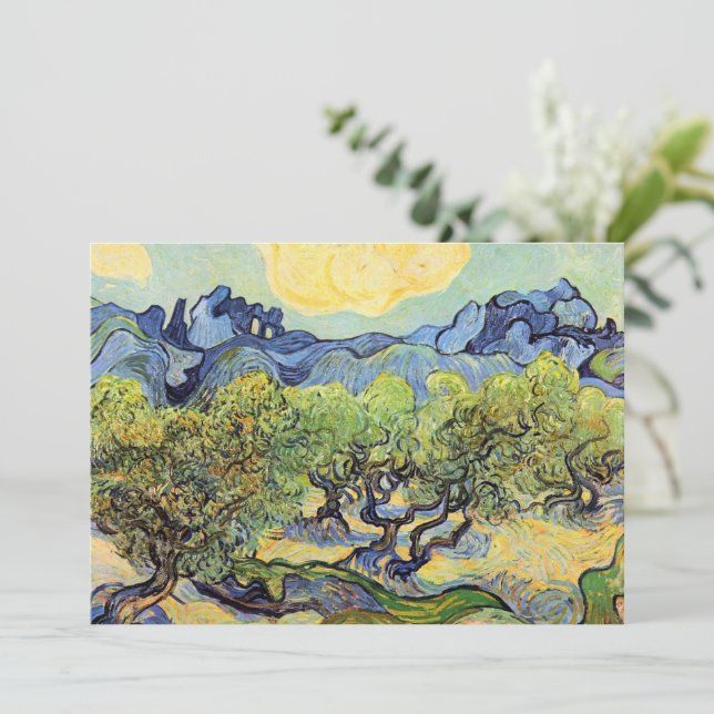 Invitation Oliviers aux Alpilles par Vincent van Gogh (Debout devant)