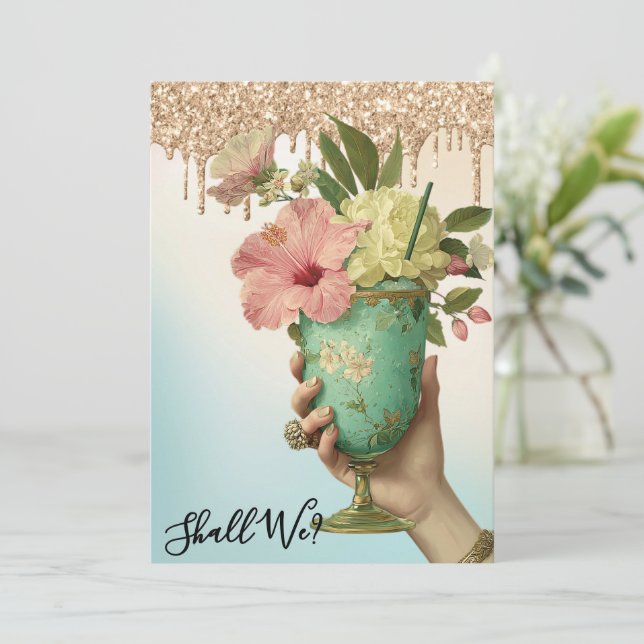 Invitation *~* Ombre 10A101 PHOTO  Cocktail  EVEILLEUSE (Debout devant)