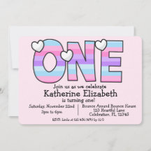 Ombre rose minimaliste Premier anniversaire