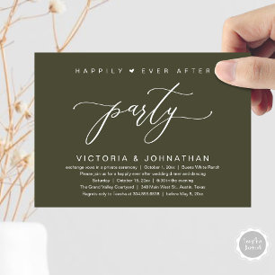 Invitation On A Fait Le Knot, Mariage Elopement Dinner Party
