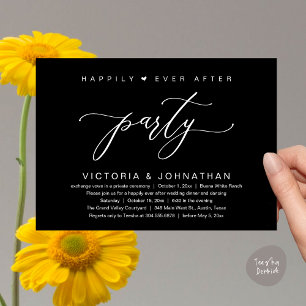 Invitation On A Fait Le Knot, Mariage Elopement Dinner Party