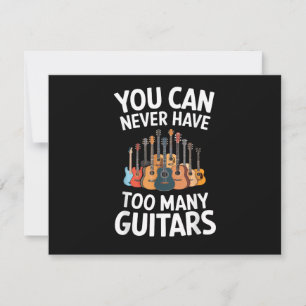 Invitation On ne peut jamais avoir trop de guitares musicien