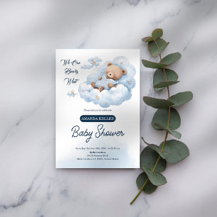Invitation On peut attendre de la béatite - Baby shower d'our