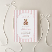 On Peut Attendre Élégant Baby shower Ours Teddy