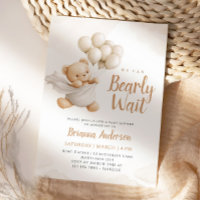 On peut attendre l'invitation Brown du Baby shower