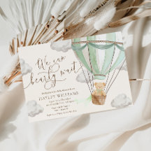 On peut attendre l'invitation du Baby shower vert