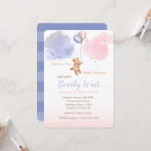 On Peut Attendre Teddy Bear Baby shower