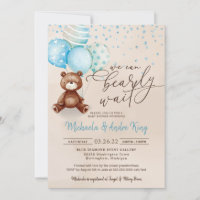 On Peut Attendre Teddy Bear Baby shower