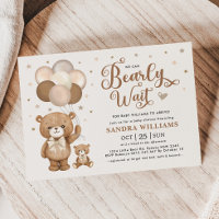 On Peut Attendre Teddy Bear Baby shower Neutre