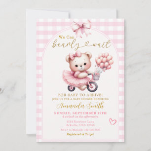 Invitation On peut prélever l'ours avec le Baby shower des ba