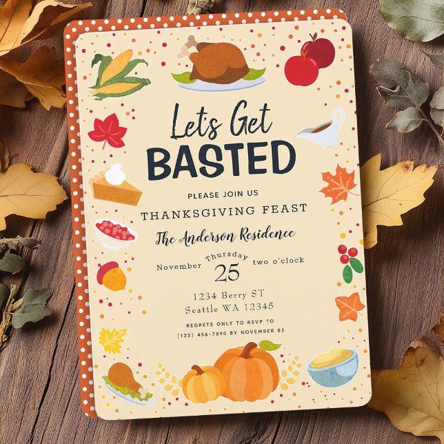 Invitation On se fait défoncer Thanksgiving (Créateur téléchargé)
