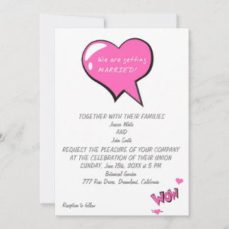 Invitation On se marie !