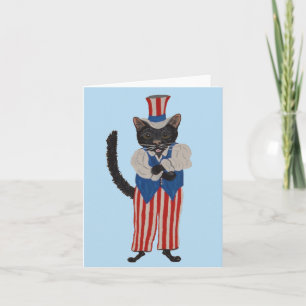 Invitation Oncle Sam Chat Noir