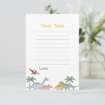 One A Saurus Dinosaur Birthday Time Capsule card