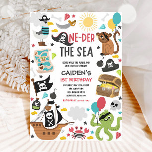 Invitation One-der le bateau pirate de la mer 1er anniversair