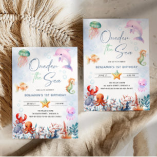 Invitation One-der The Sea 1er Anniversaire Sous L'Océan