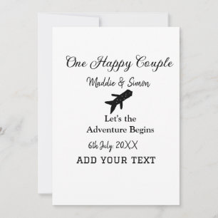 Invitation One happy Couple, l'aventure commence co mariage