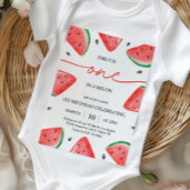 Invitation One In A Melon 1er Birthday Watermelon Birthday