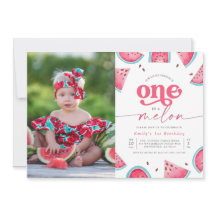 One in a Melon Girls Photo First Birthday Party