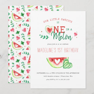 Invitation One In A Melon   Première année Pastèque