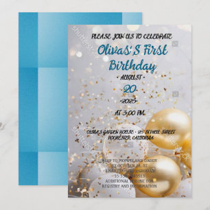 Invitation ONEderful 1st Birthday