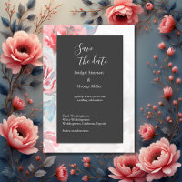 onyx noir rose d'aquarelle florale sécurité de la 