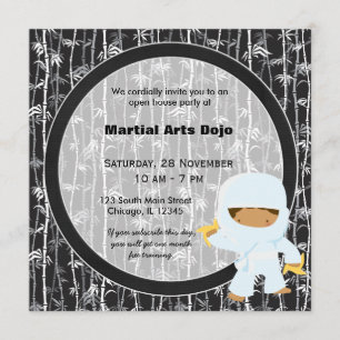 Invitation Open House des arts martiaux