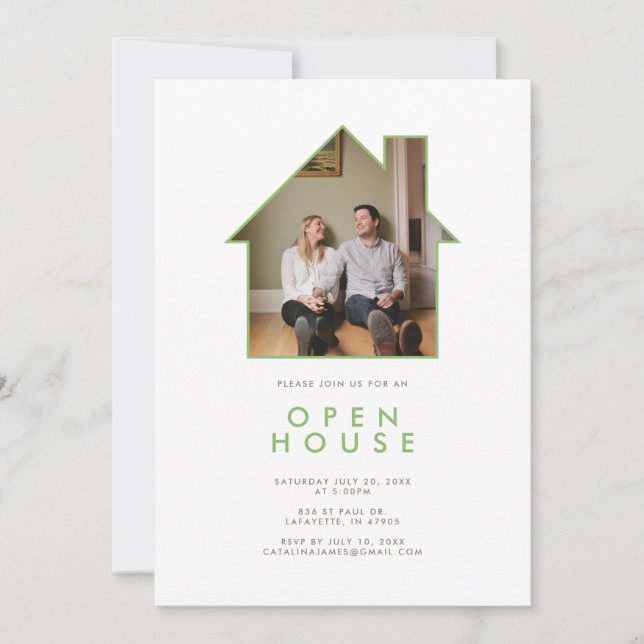 Invitation Open House Party (Devant)