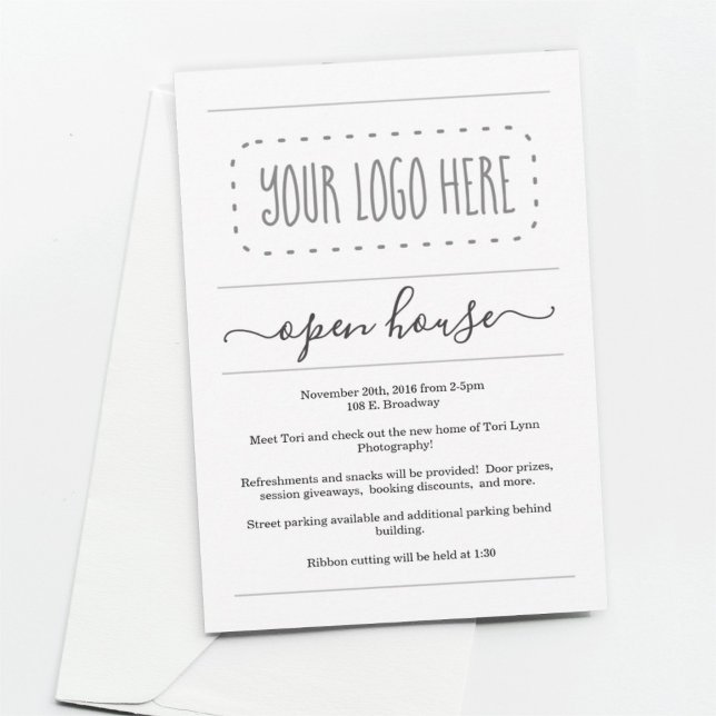 Invitation Open House | Simplement droite (Créateur téléchargé)
