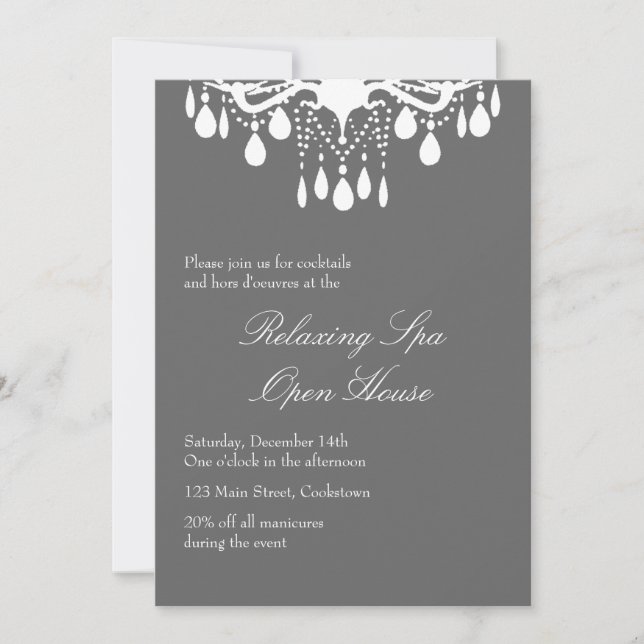 Invitation Open House Smokey Grey (Devant)