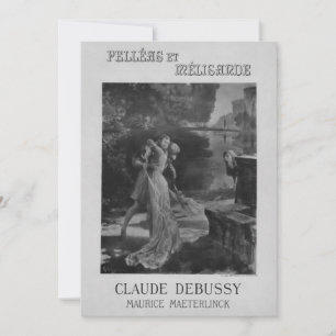 Invitation Opéra de Pelleas et Melisande, 1902