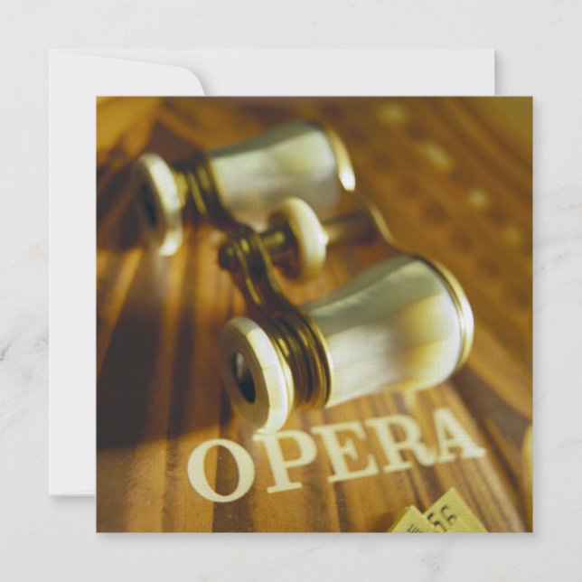 Invitation Opéra jumelles (Devant)