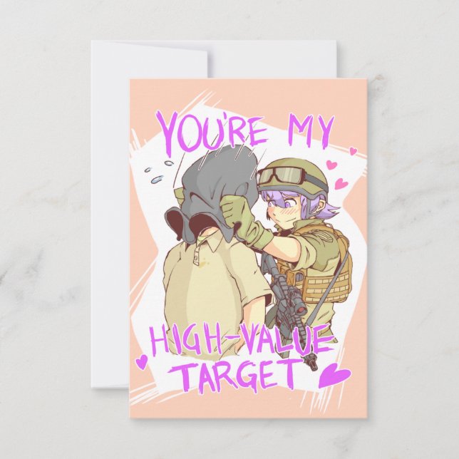 Invitation Opérateur Yandere Valentine 2 (Devant)