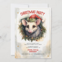 Opossum Watercolor