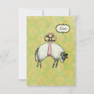 Invitation OPTIONS DE DESIGNER DE Moutons Broussailleux ~ Inv