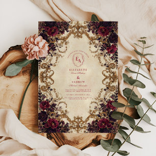 Invitation Opulent Mariage Bourgogne