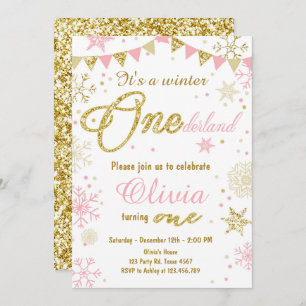 Invitation Or de rose d'invitation d'anniversaire