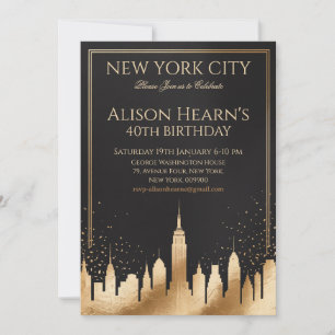 Invitation Or Noir New York 40 ans