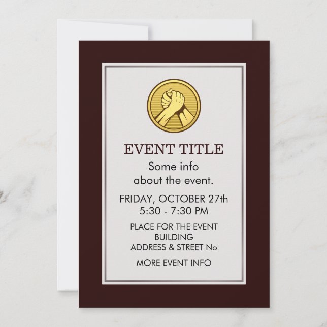 Invitation Or pauvre (Dos)