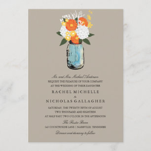 Invitation Orananus Yellow Citrus  Mariage