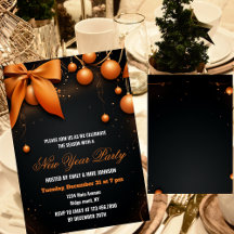 Orange and Black new year Holiday Party 2026