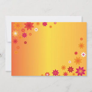 Invitation Orange Flowers