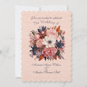 Invitation Orange noir rose automne