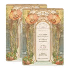 Orange Poppy Arch Art Nouveau Mariage