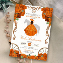 Orange Quinceanera Rustique Ouest Charra
