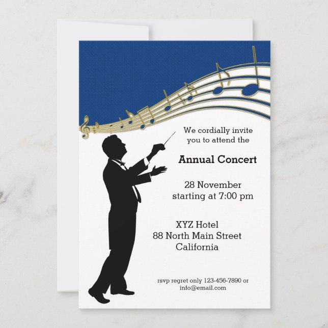 Invitation Orchestre du chef (Devant)