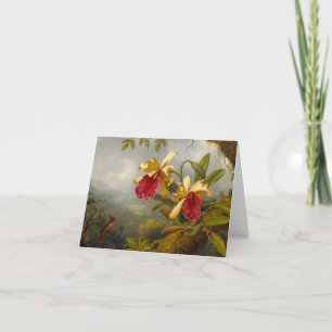 Invitation Orchidées et colibri Heade