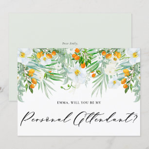 Invitation Orchidées et Kumquats être mon intendant personnel