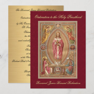 Invitation Ordination catholique à la Sainte Prêtr